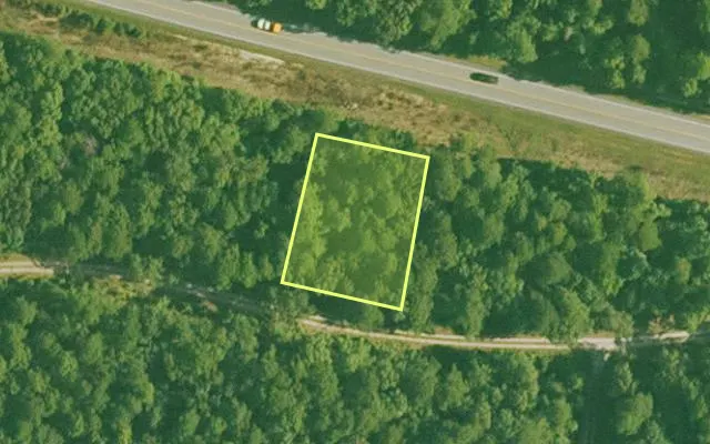 Aerial view of GARLAND County parcel 58675 — Arkansas post-auction with approximate parcel outline