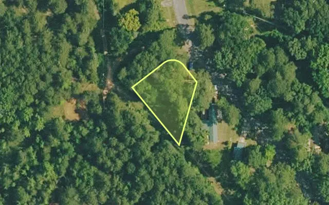 Aerial view of VAN BUREN County parcel 4400-03276-0000 — Arkansas post-auction with approximate parcel outline