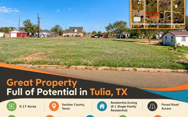 LandCentral listing preview for 0.17 acres in Swisher, TX — 15370