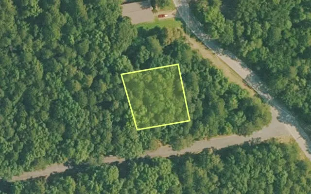 Aerial view of VAN BUREN County parcel 4400-11157-0000 — Arkansas post-auction with approximate parcel outline