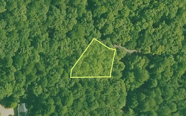 Aerial view of GARLAND County parcel 74810 — Arkansas post-auction with approximate parcel outline