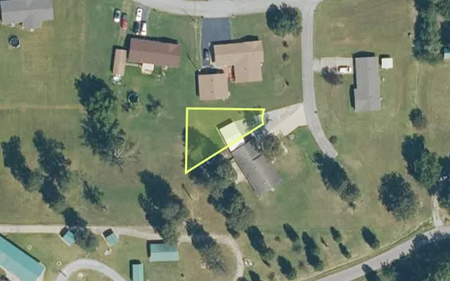 Aerial view of GREENE County parcel 3320-00013-000 — Arkansas post-auction with approximate parcel outline