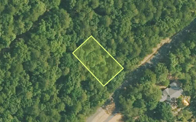 Aerial view of VAN BUREN County parcel 4050-03087-0000 — Arkansas post-auction with approximate parcel outline
