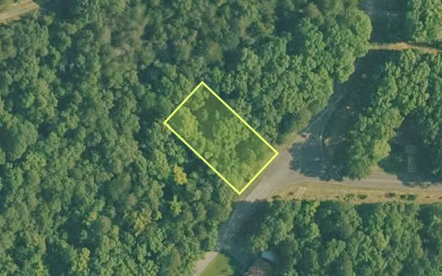 Aerial view of VAN BUREN County parcel 4250-02163-0000 — Arkansas post-auction with approximate parcel outline