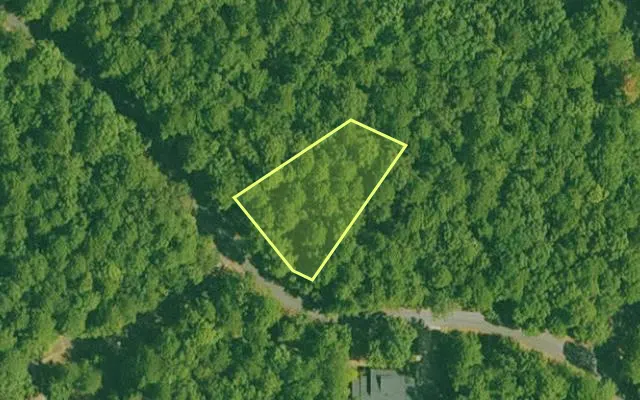 Aerial view of GARLAND County parcel 70675 — Arkansas post-auction with approximate parcel outline