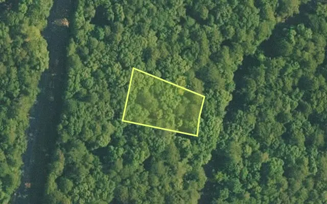 Aerial view of VAN BUREN County parcel 4400-10035-0000 — Arkansas post-auction with approximate parcel outline