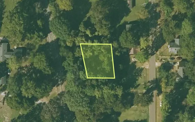 Aerial view of LEE County parcel 05-02431 — Arkansas post-auction with approximate parcel outline