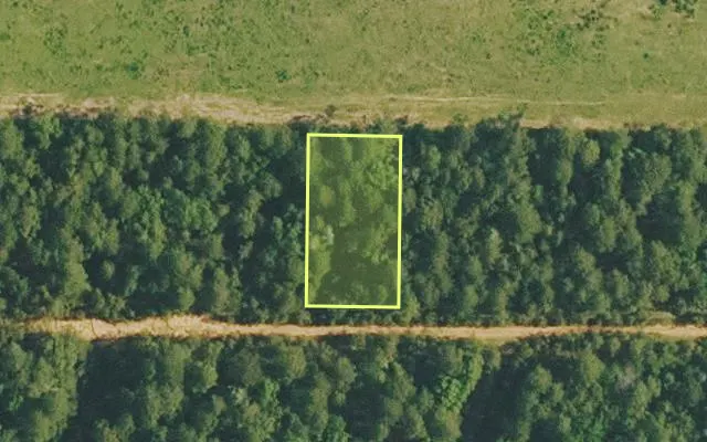 Aerial view of VAN BUREN County parcel 4500-02590-0000 — Arkansas post-auction with approximate parcel outline