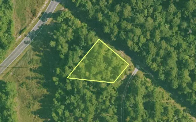 Aerial view of GARLAND County parcel 57055 — Arkansas post-auction with approximate parcel outline