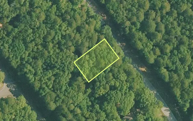 Aerial view of VAN BUREN County parcel 4400-10253-0000 — Arkansas post-auction with approximate parcel outline