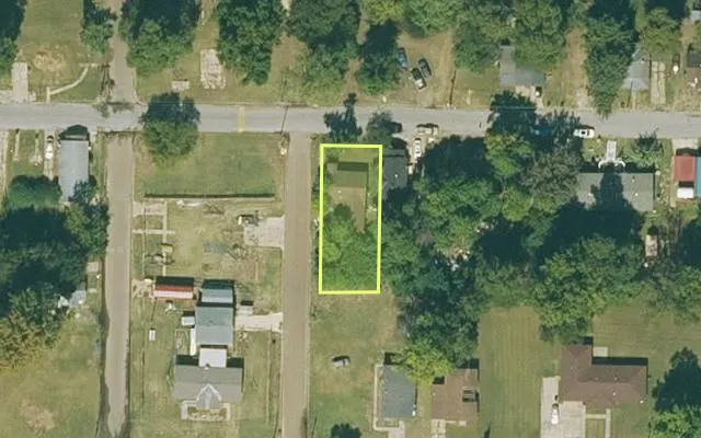 Aerial view of ST FRANCIS County parcel 0762-00094-0000 — Arkansas post-auction with approximate parcel outline