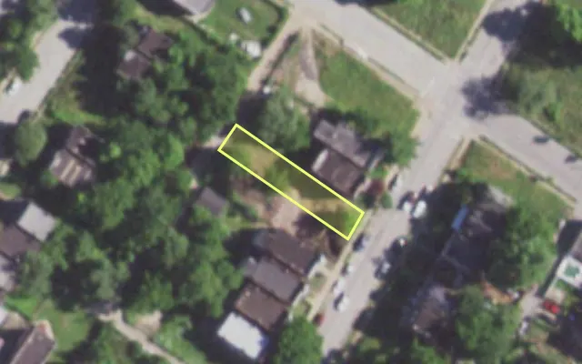 Aerial view of 1333 GOODFELLOW BLVD — vacant lot, St. Louis with approximate parcel outline