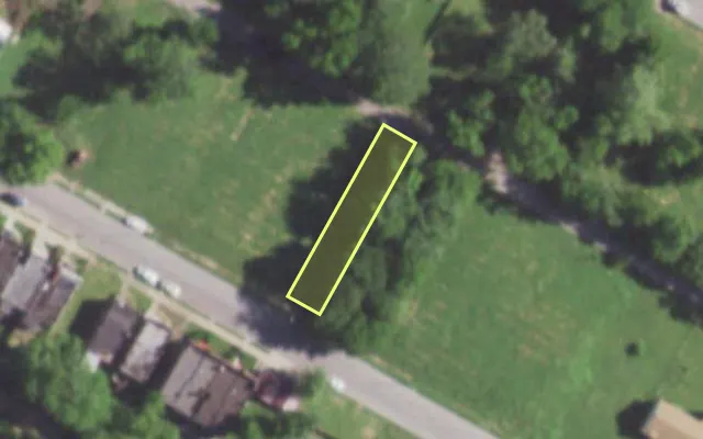 Aerial view of 5655 COTE BRILLIANTE AV — vacant lot, St. Louis with approximate parcel outline