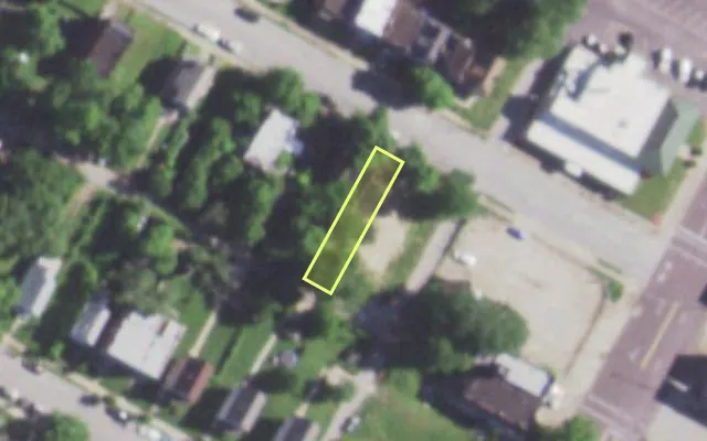 Aerial view of 5320 COTE BRILLIANTE AV — vacant lot, St. Louis with approximate parcel outline
