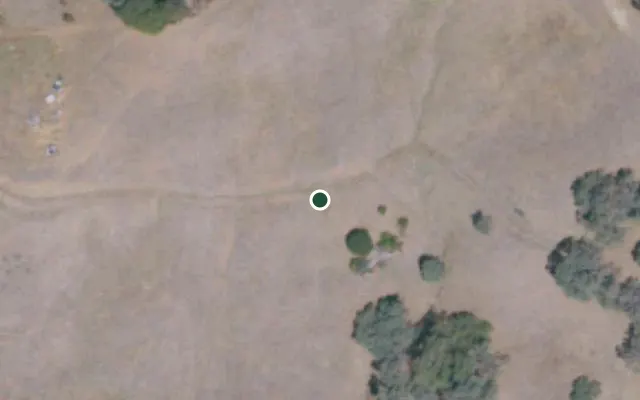 Aerial view of 0.12 acres in Lake, CA — 15748; approximate location marked