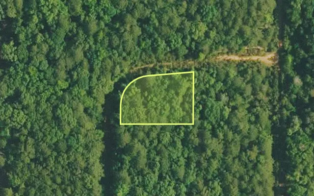 Aerial view of VAN BUREN County parcel 4200-02297-0000 — Arkansas post-auction with approximate parcel outline