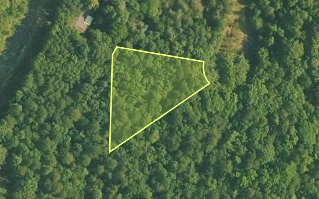 Aerial view of VAN BUREN County parcel 4400-22102-0000 — Arkansas post-auction with approximate parcel outline