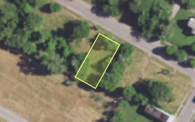 Aerial view of 4524 MAFFITT AV — vacant lot, St. Louis with approximate parcel outline