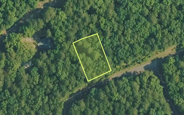 Aerial view of VAN BUREN County parcel 4350-01291-0000 — Arkansas post-auction with approximate parcel outline