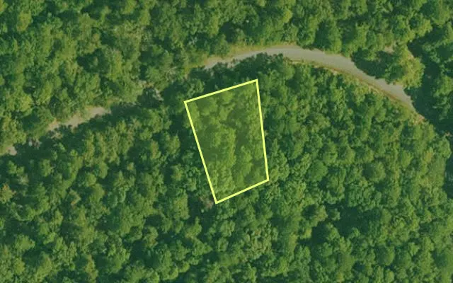 Aerial view of GARLAND County parcel 71597 — Arkansas post-auction with approximate parcel outline