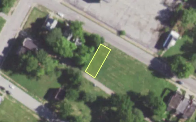 Aerial view of 5738 COTE BRILLIANTE AV — vacant lot, St. Louis with approximate parcel outline