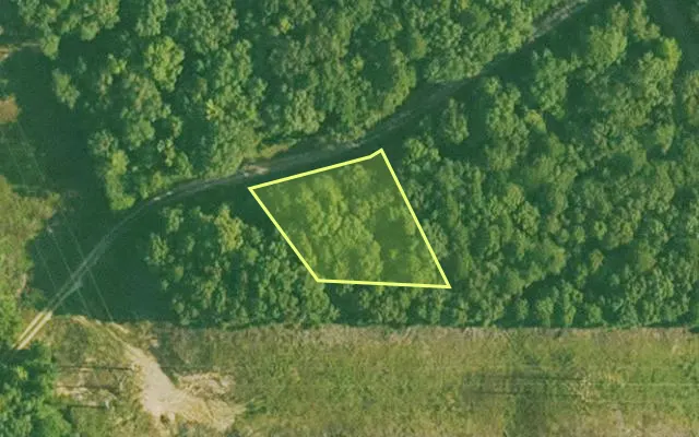 Aerial view of GARLAND County parcel 58697 — Arkansas post-auction with approximate parcel outline