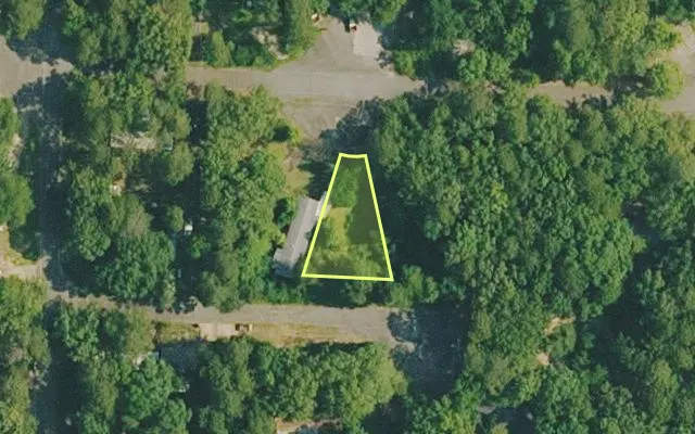 Aerial view of VAN BUREN County parcel 4400-03054-0000 — Arkansas post-auction with approximate parcel outline