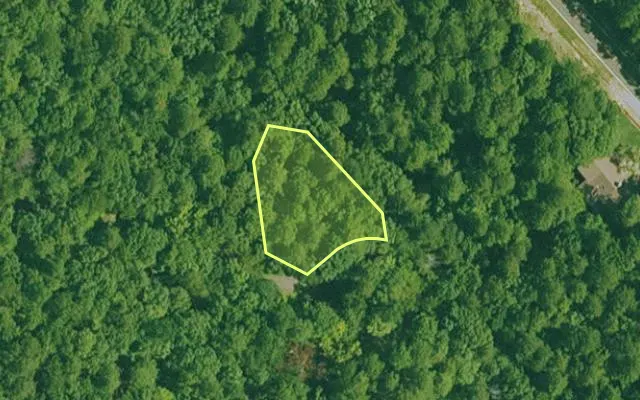 Aerial view of GARLAND County parcel 59905 — Arkansas post-auction with approximate parcel outline