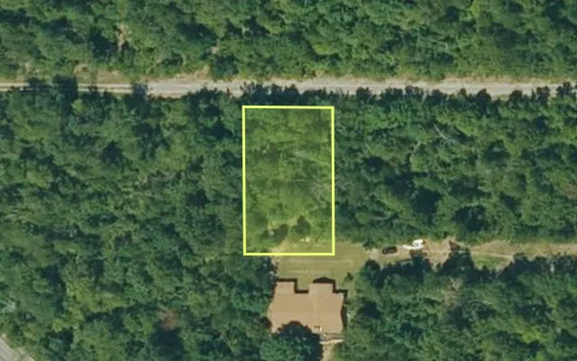 Aerial view of IZARD County parcel 800-11858-000 — Arkansas post-auction with approximate parcel outline
