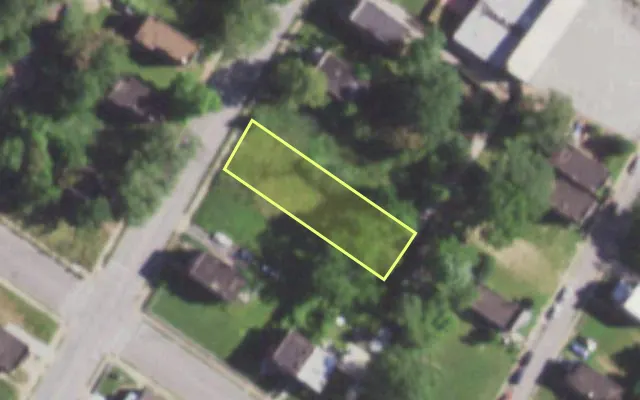 Aerial view of 1470 GOODFELLOW BLVD — vacant lot, St. Louis with approximate parcel outline