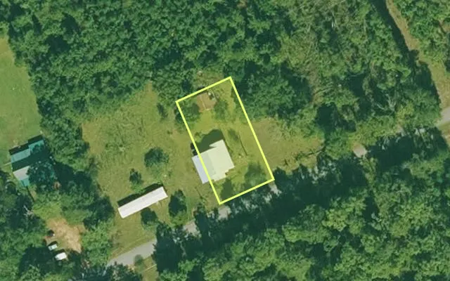 Aerial view of CLEVELAND County parcel 07849-00 — Arkansas post-auction with approximate parcel outline