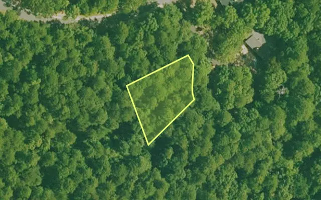 Aerial view of GARLAND County parcel 58962 — Arkansas post-auction with approximate parcel outline