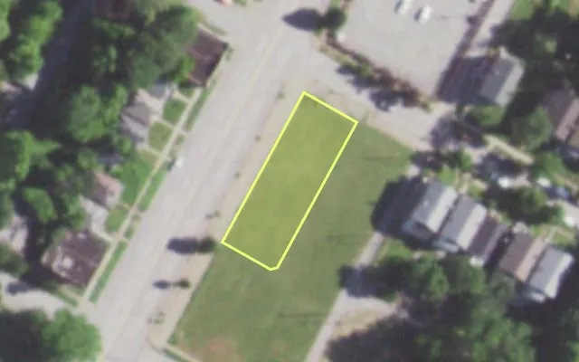 Aerial view of 3012 UNION BLVD — vacant lot, St. Louis with approximate parcel outline