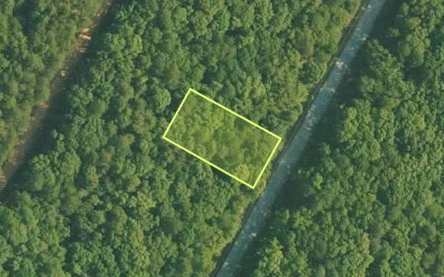 Aerial view of VAN BUREN County parcel 4400-22258-0000 — Arkansas post-auction with approximate parcel outline