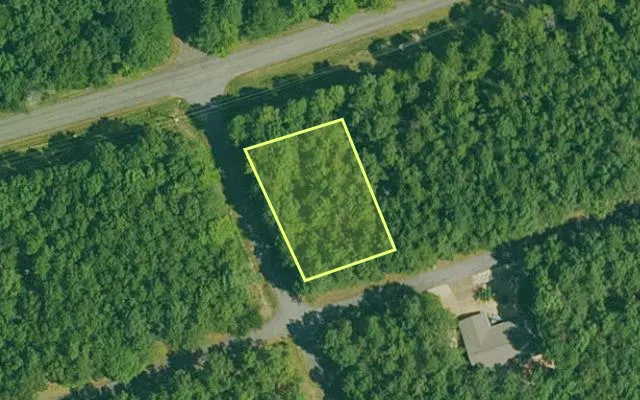 Aerial view of GARLAND County parcel 65283 — Arkansas post-auction with approximate parcel outline