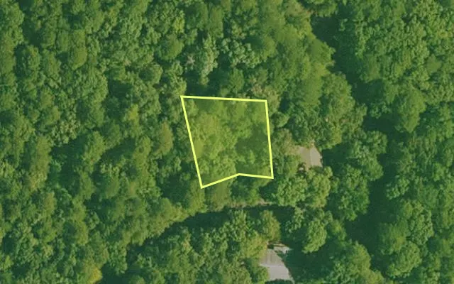 Aerial view of GARLAND County parcel 72605 — Arkansas post-auction with approximate parcel outline