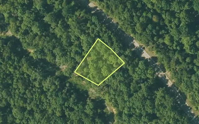Aerial view of FULTON County parcel 380-20543-000 — Arkansas post-auction with approximate parcel outline
