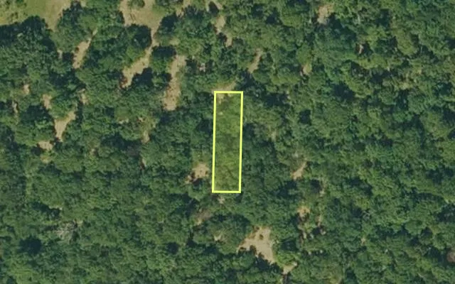 Aerial view of IZARD County parcel 800-06158-000 — Arkansas post-auction with approximate parcel outline