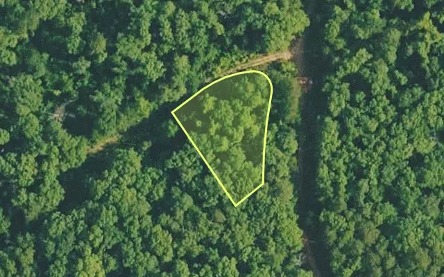 Aerial view of VAN BUREN County parcel 4400-13007-0000 — Arkansas post-auction with approximate parcel outline