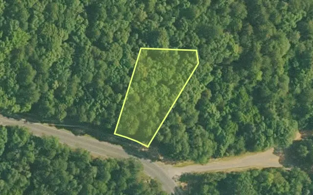 Aerial view of VAN BUREN County parcel 4400-22013-0000 — Arkansas post-auction with approximate parcel outline