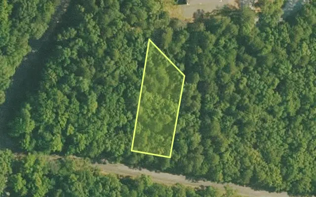 Aerial view of VAN BUREN County parcel 4400-22131-0000 — Arkansas post-auction with approximate parcel outline