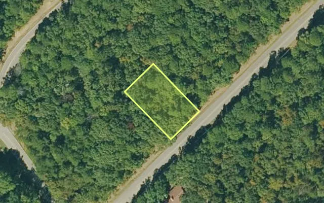 Aerial view of VAN BUREN County parcel 4300-04187-0000 — Arkansas post-auction with approximate parcel outline