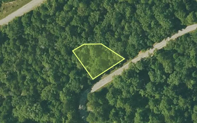 Aerial view of FULTON County parcel 190-13590-000 — Arkansas post-auction with approximate parcel outline