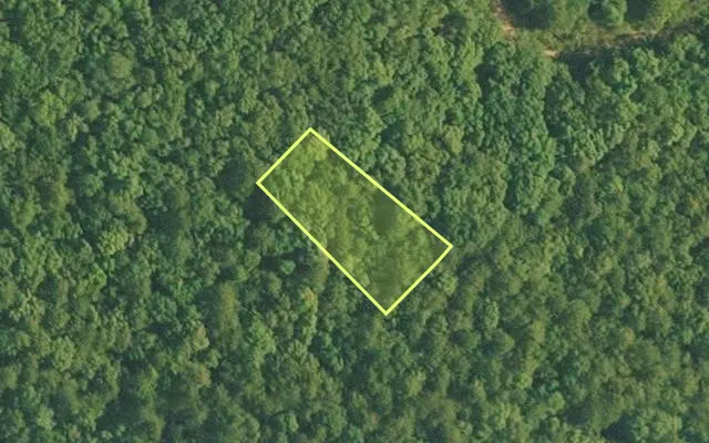 Aerial view of VAN BUREN County parcel 4400-21253-0000 — Arkansas post-auction with approximate parcel outline