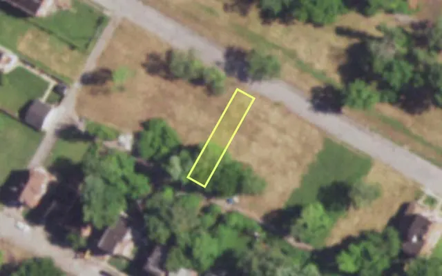 Aerial view of 4578 GARFIELD AV — vacant lot, St. Louis with approximate parcel outline