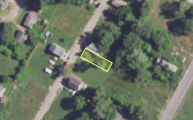 Aerial view of 3112 MARNICE PL — vacant lot, St. Louis with approximate parcel outline