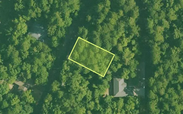 Aerial view of GARLAND County parcel 57796 — Arkansas post-auction with approximate parcel outline