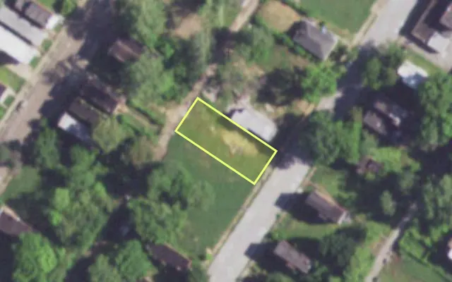 Aerial view of 4333 LINTON AV — vacant lot, St. Louis with approximate parcel outline