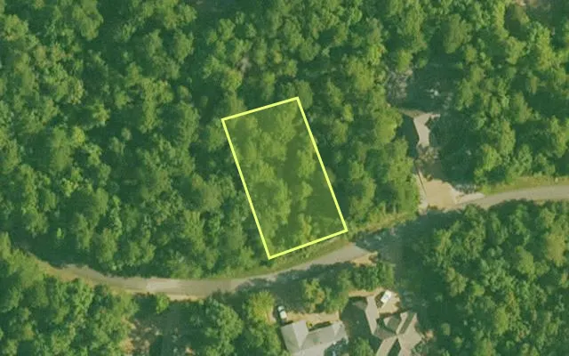 Aerial view of GARLAND County parcel 57691 — Arkansas post-auction with approximate parcel outline