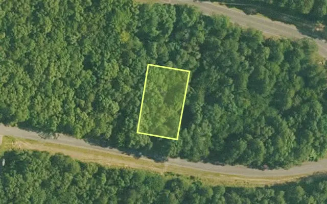 Aerial view of VAN BUREN County parcel 4400-22123-0000 — Arkansas post-auction with approximate parcel outline